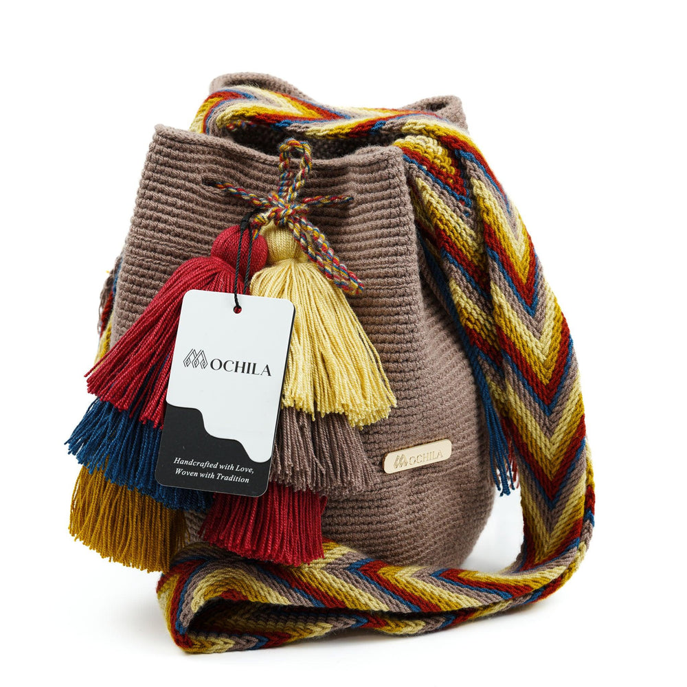 Medium Crossbody Bag Light Brown - Mochila