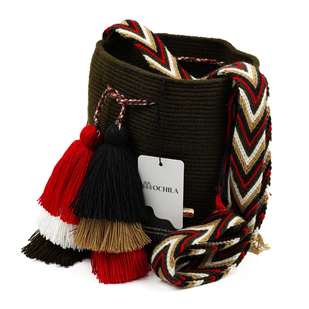 Medium Crossbody Bag Dark Brown - Mochila
