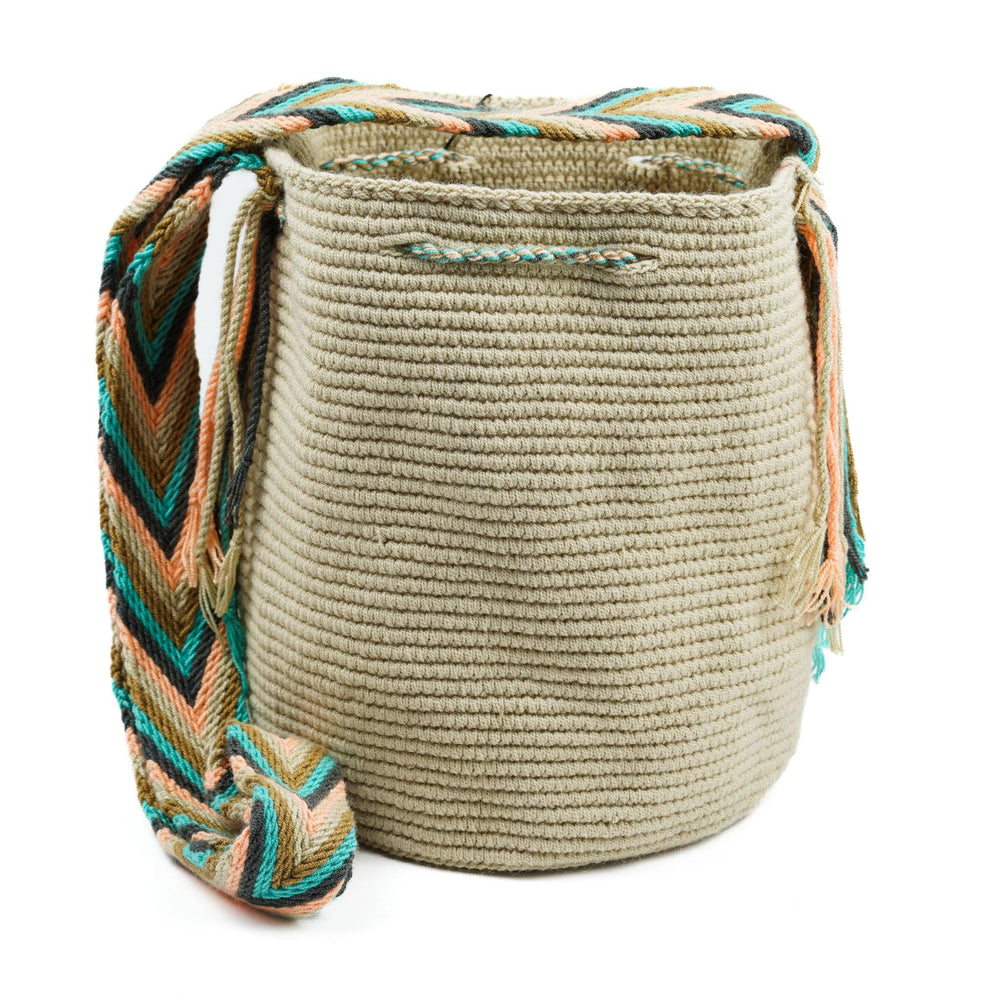 Medium Crossbody Bag Beige - Mochila