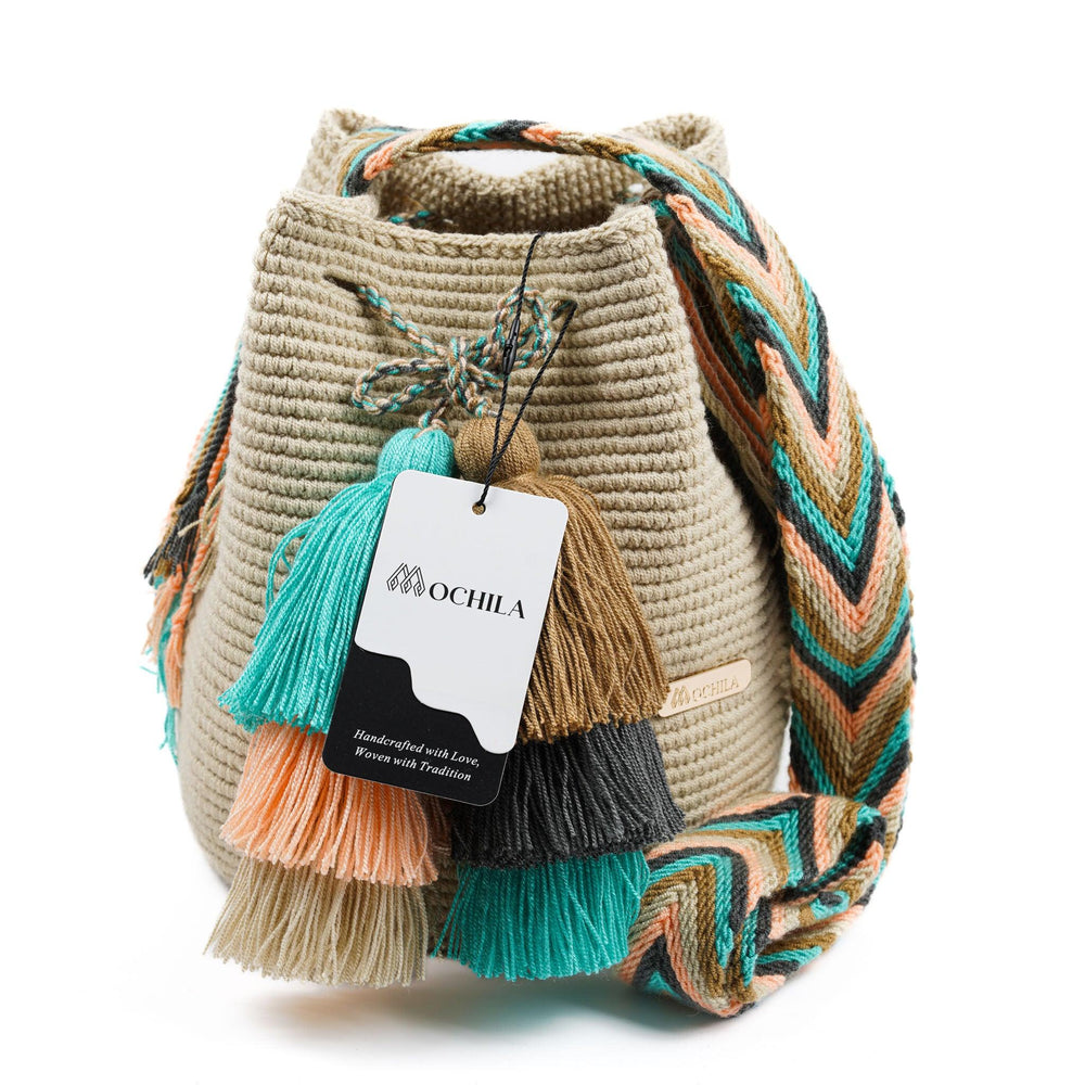 Medium Crossbody Bag Beige - Mochila