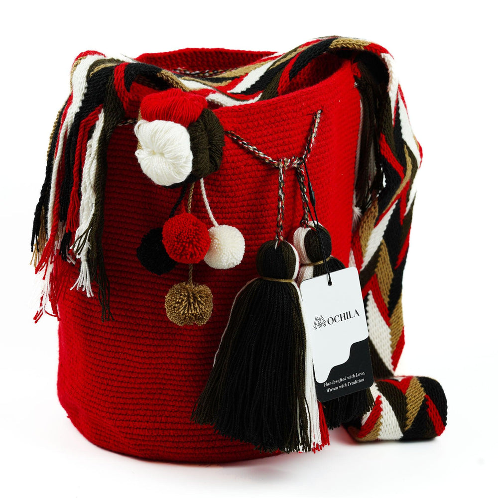 Large Crossbody Bag Red - Mochila