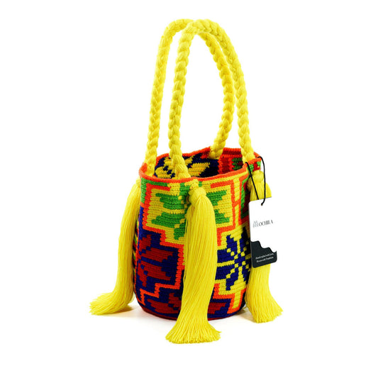 Colorful Wayuu bag patterns