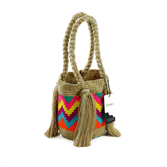 Colorful Wayuu bag patterns