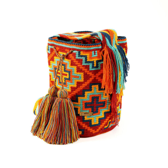 Colorful Wayuu bag patterns