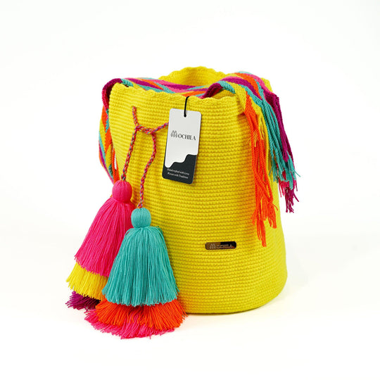 Colorful Wayuu bag patterns