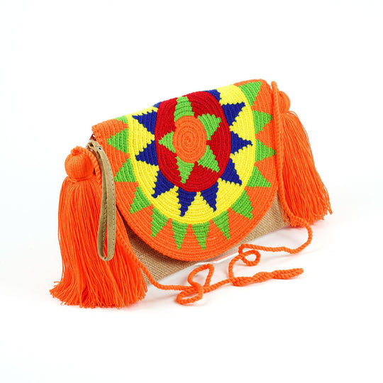 Colorful Wayuu bag patterns