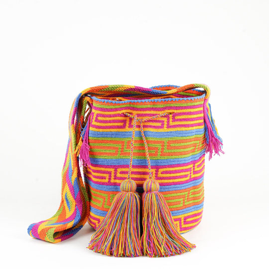 Colorful Wayuu bag patterns