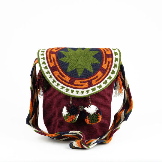 Colorful Wayuu bag patterns