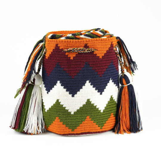 Colorful Wayuu bag patterns