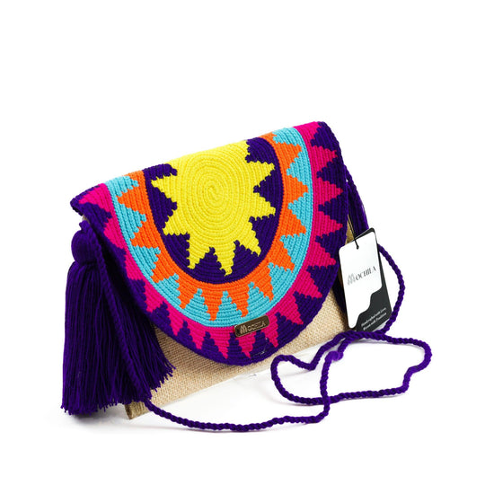 Colorful Wayuu bag patterns