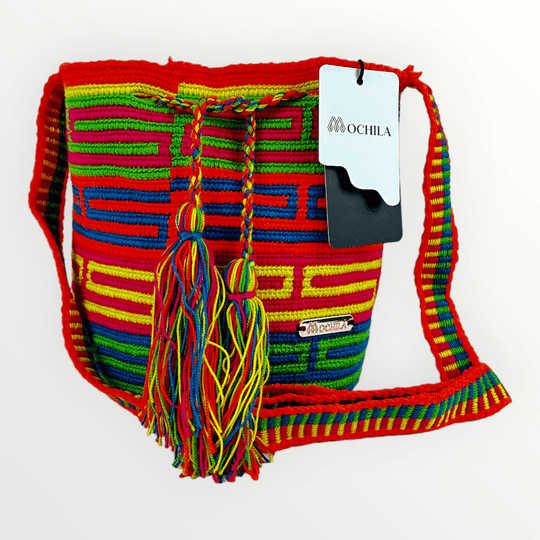 Colorful Wayuu bag patterns