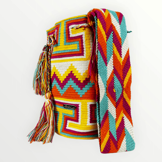 Colorful Wayuu bag patterns