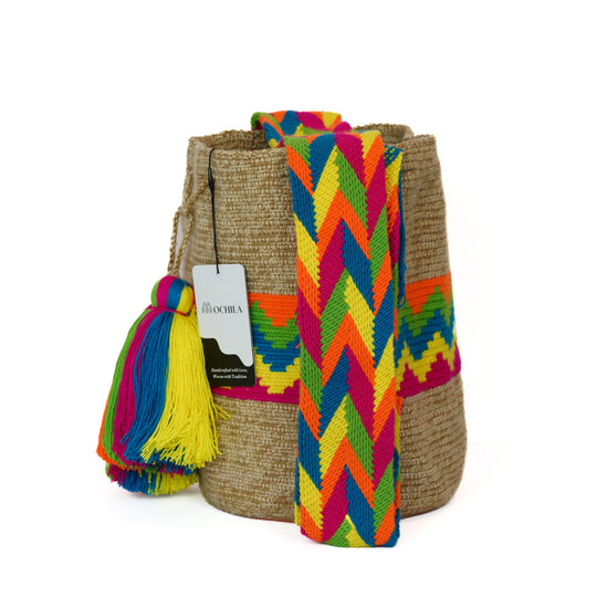 Colorful Wayuu bag patterns