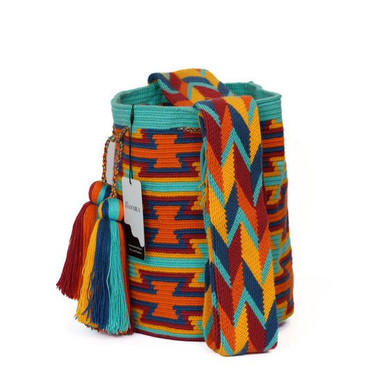 Colorful Wayuu bag patterns