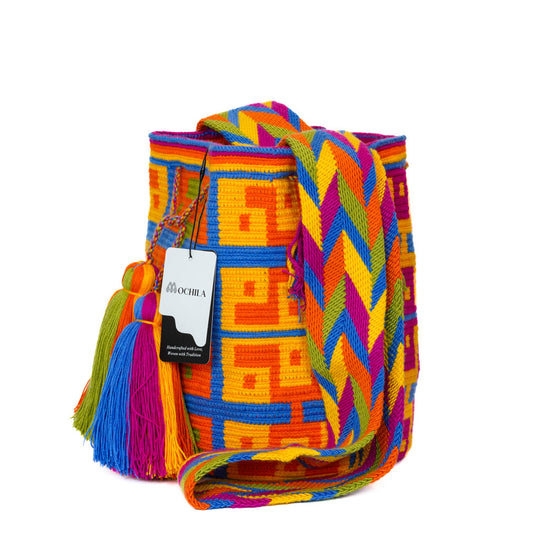 Colorful Wayuu bag patterns