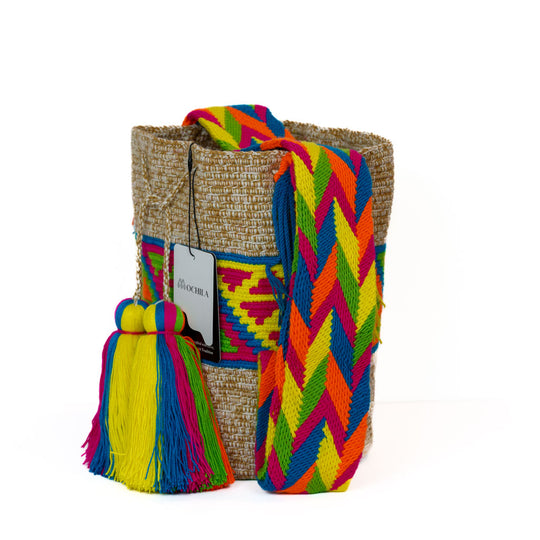 Colorful Wayuu bag patterns