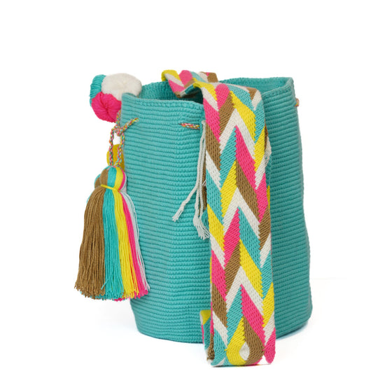 Colorful Wayuu bag patterns