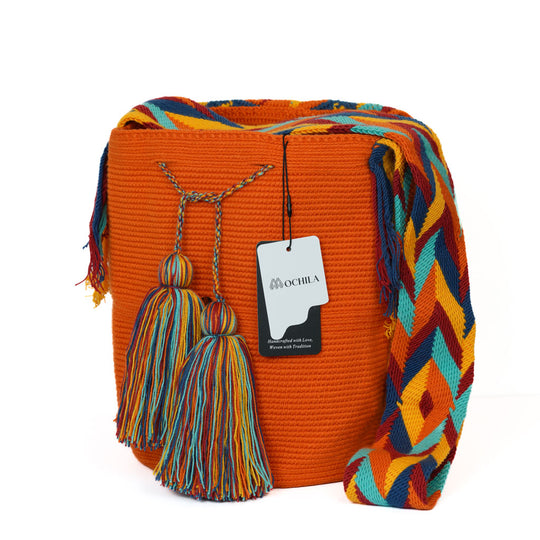 Colorful Wayuu bag patterns