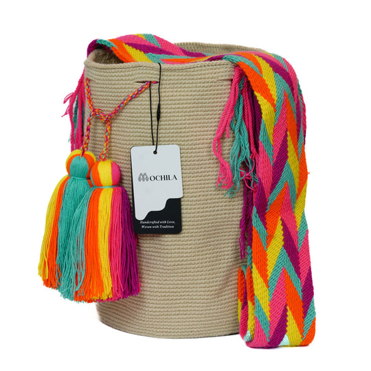 Colorful Wayuu bag patterns