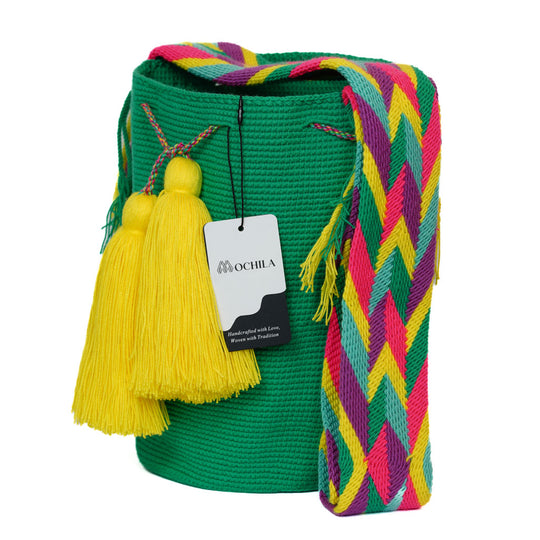 Colorful Wayuu bag patterns