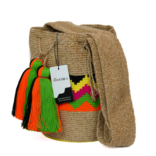 Colorful Wayuu bag patterns