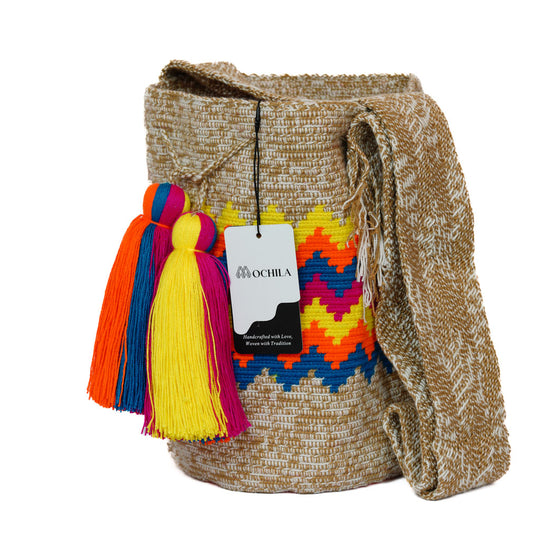 Colorful Wayuu bag patterns