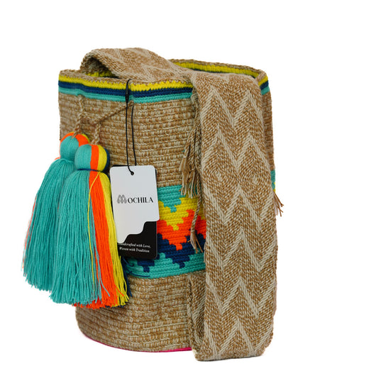 Colorful Wayuu bag patterns