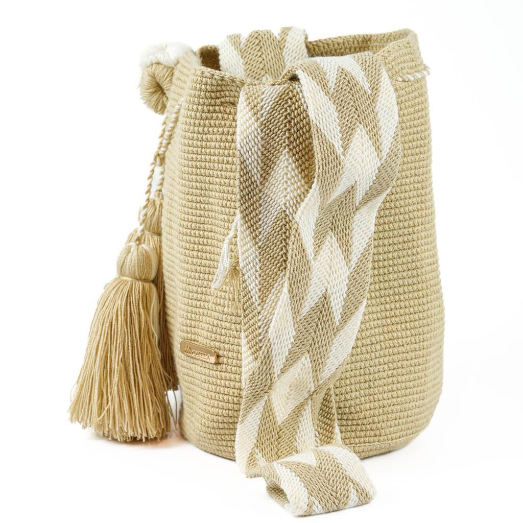 Large Crossbody Bag Beige