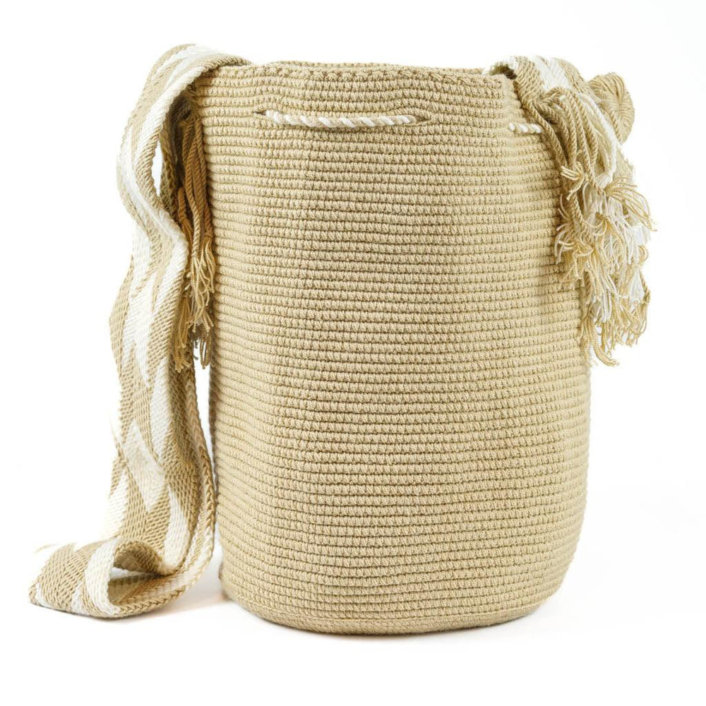 Large Crossbody Bag Beige