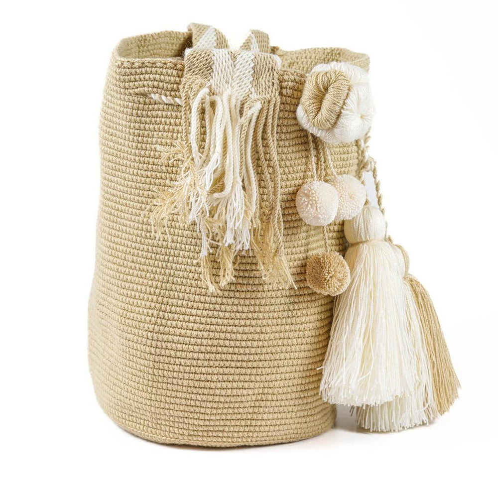 Large Crossbody Bag Beige