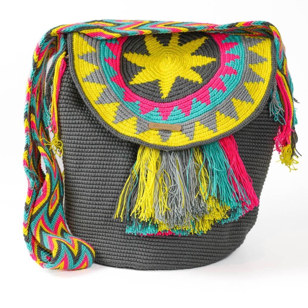 Large Crossbody Bag Grey