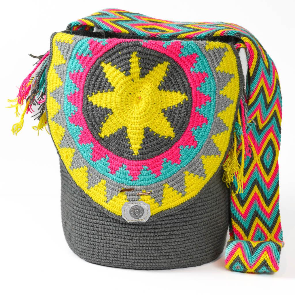 Large Crossbody Bag Grey