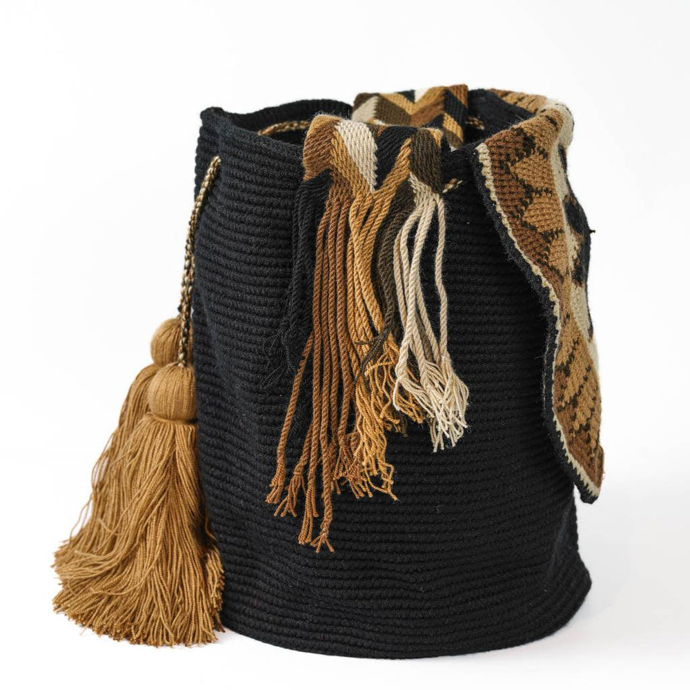 Large Crossbody Bag Black and Brown