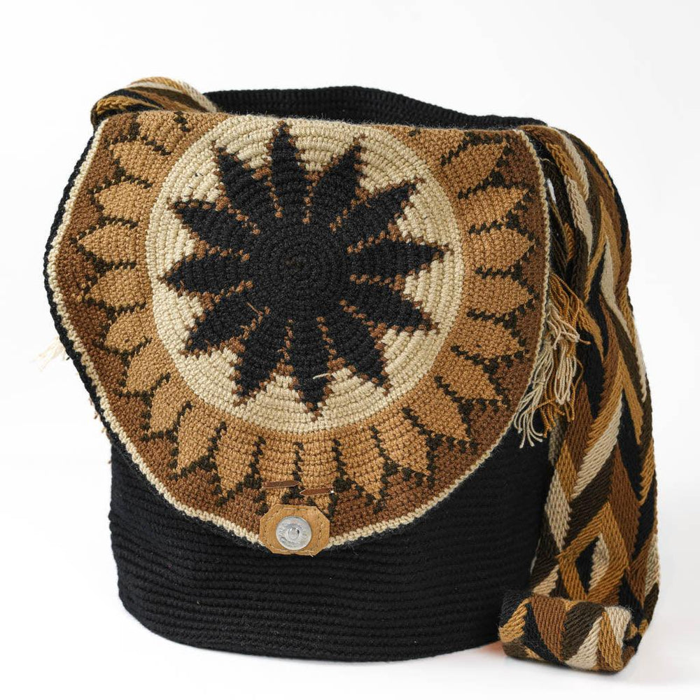 Large Crossbody Bag Black and Brown
