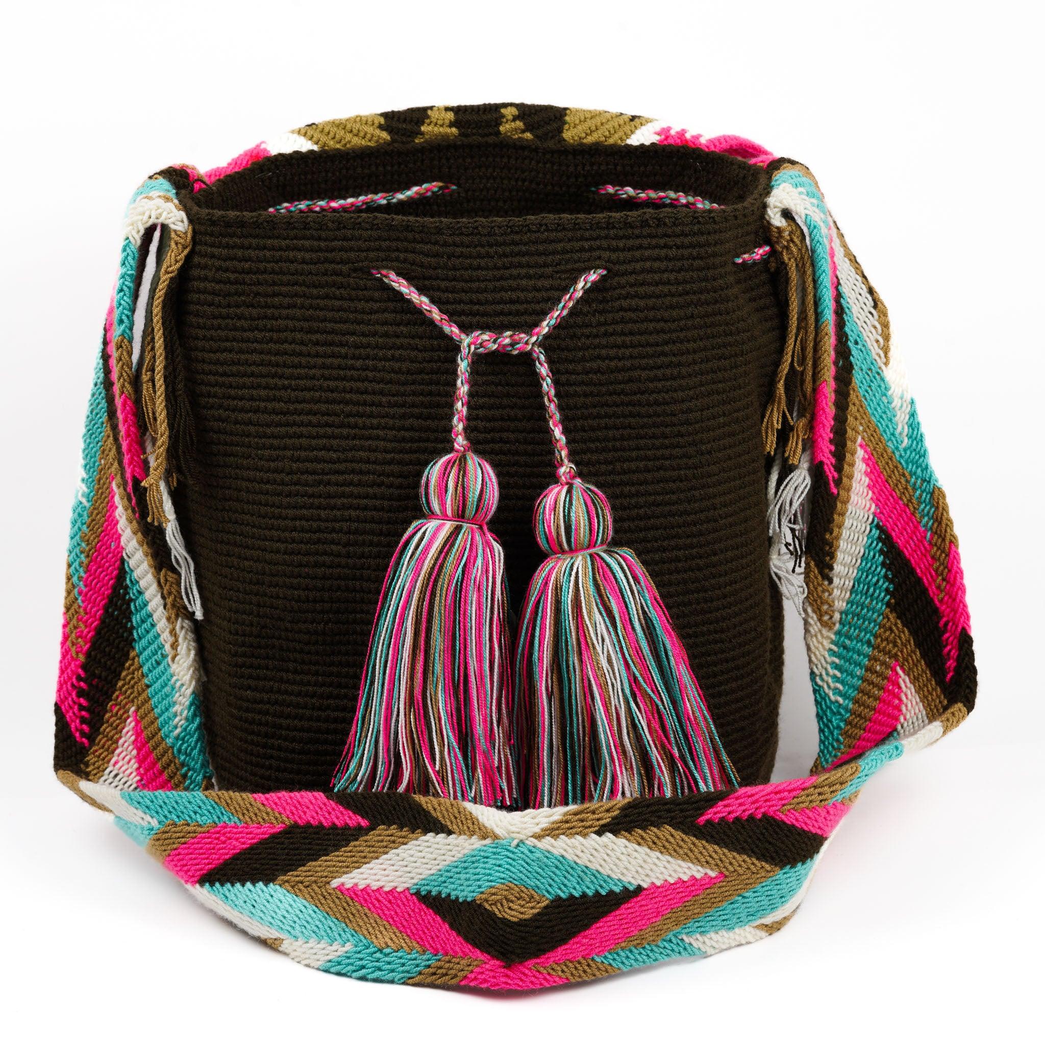Large Crossbody Bag Dark Brown - Mochila