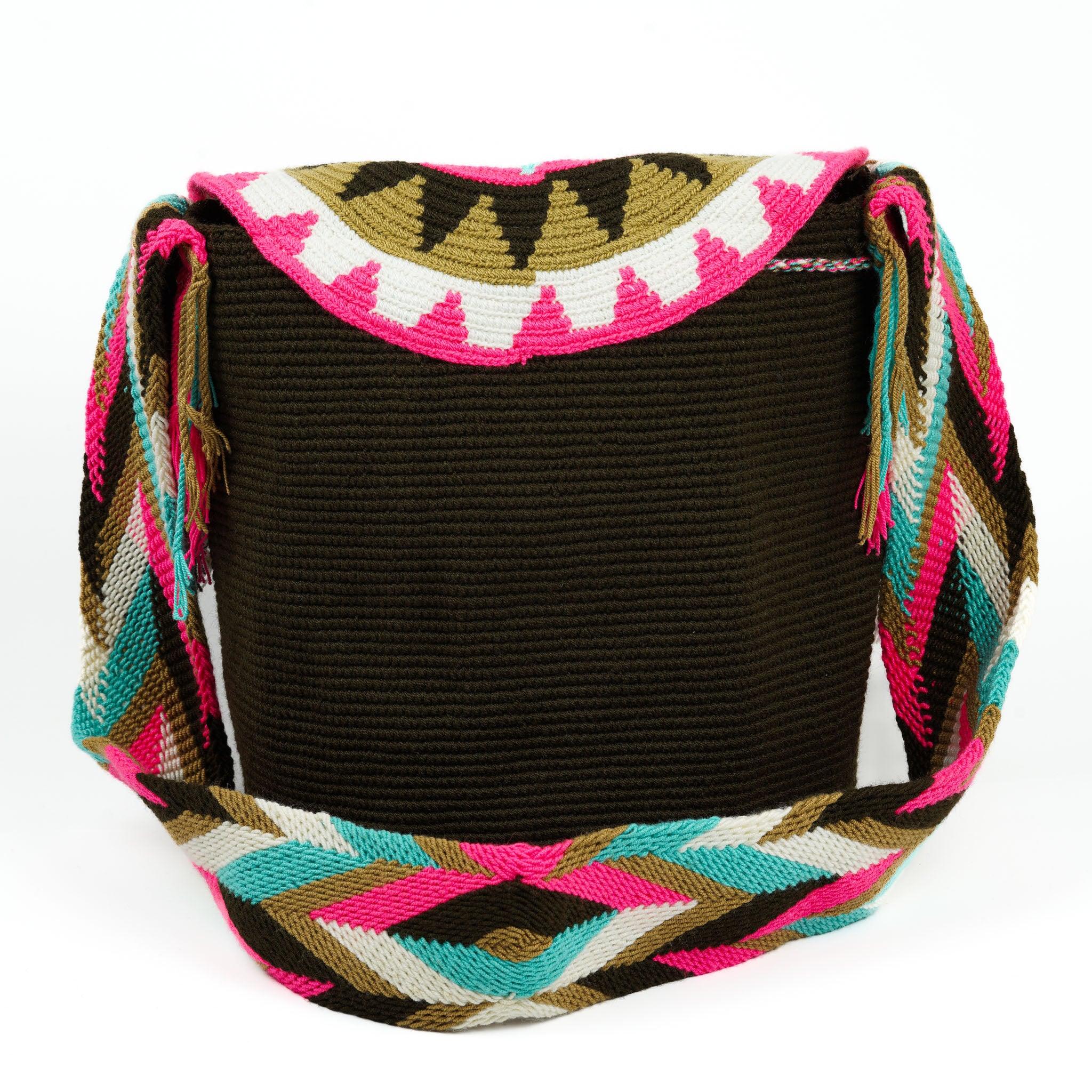 Large Crossbody Bag Dark Brown - Mochila