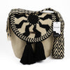 Large Crossbody Bag Beige & Black