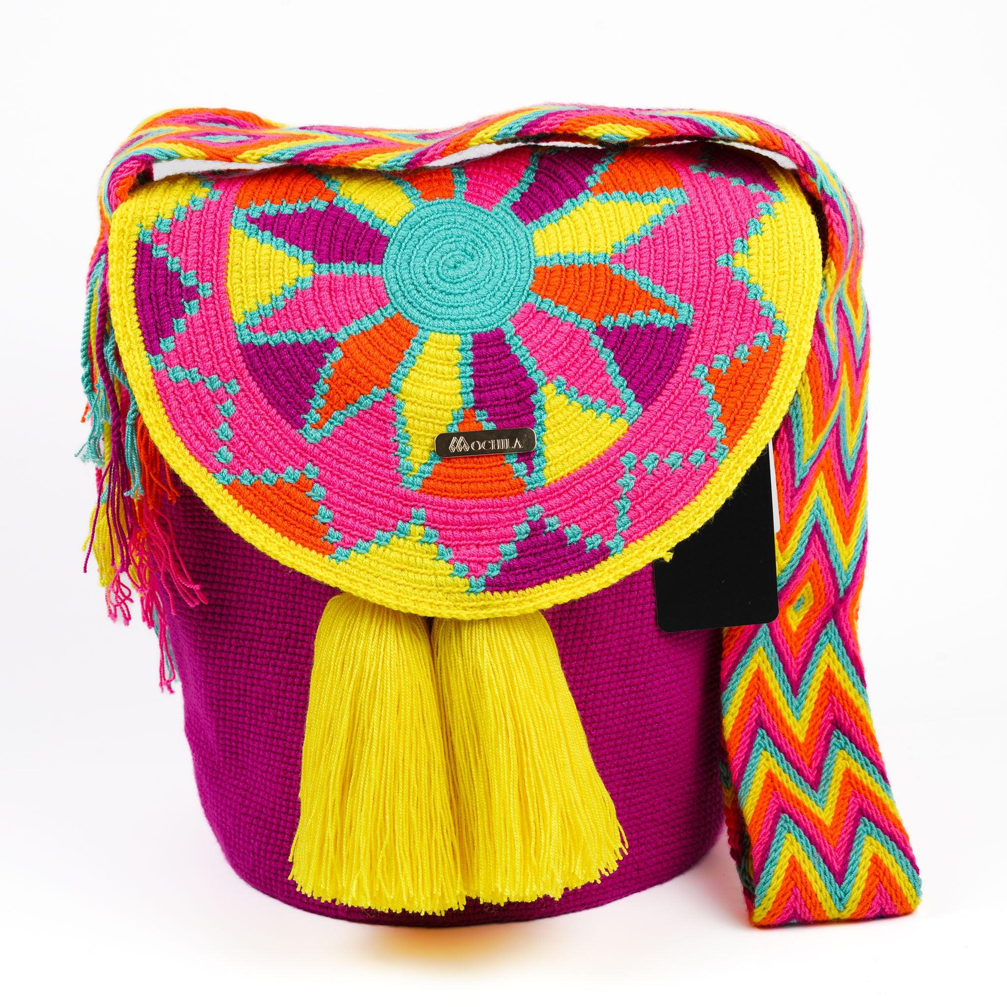 Large Crossbody Bag Deep Pink - Mochila
