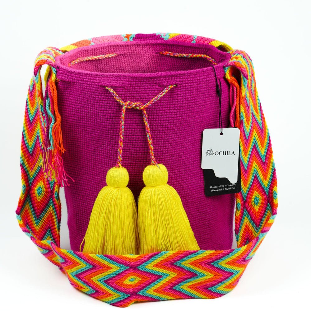 Large Crossbody Bag Deep Pink - Mochila
