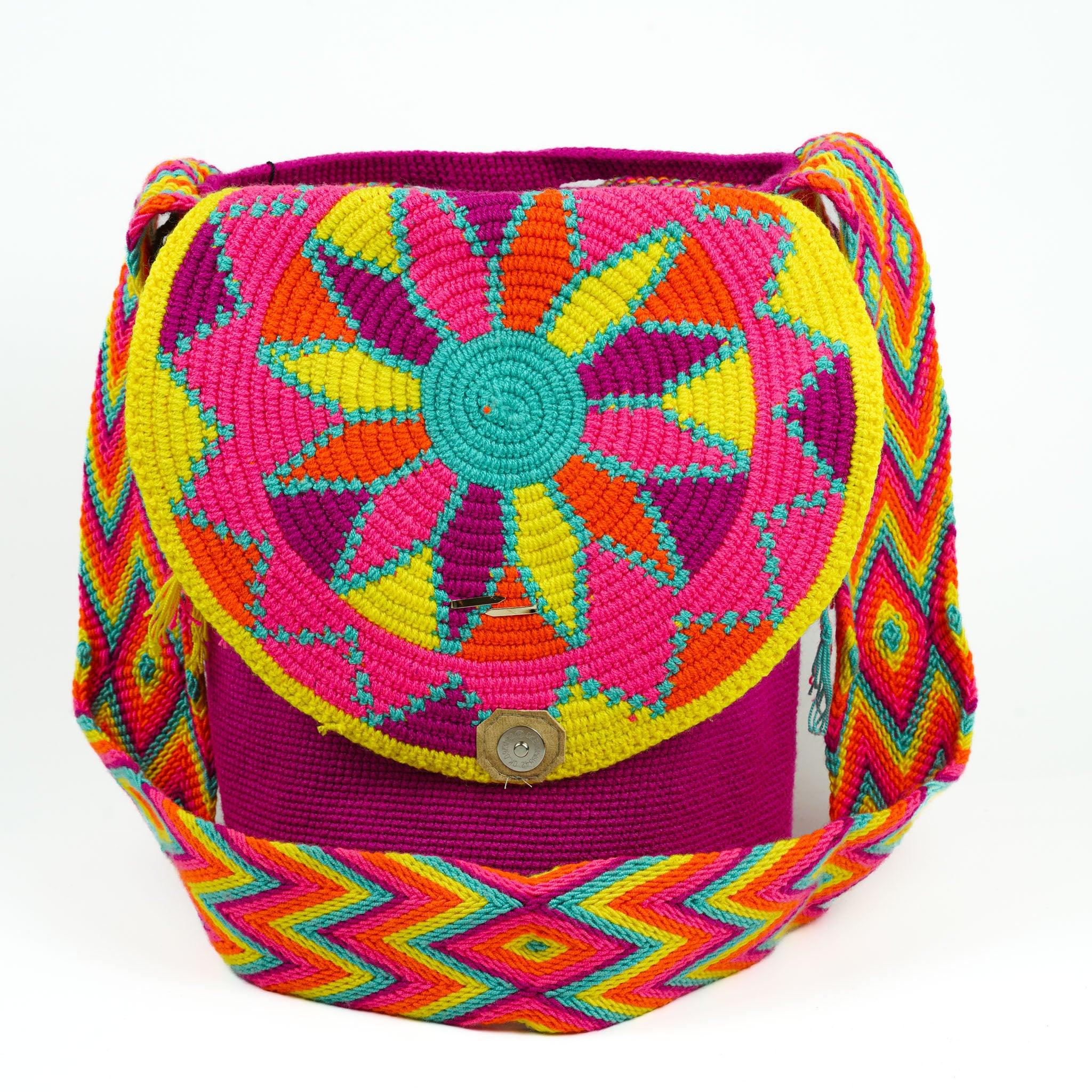Large Crossbody Bag Deep Pink - Mochila