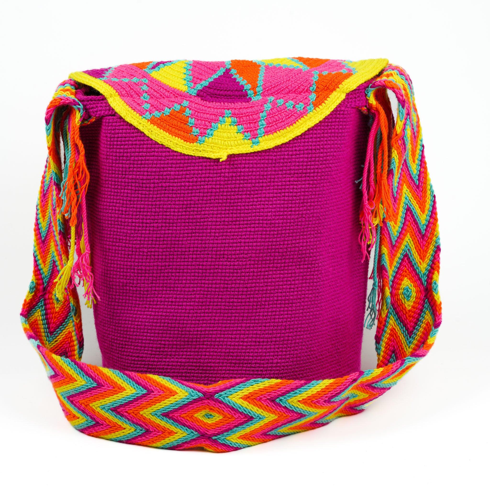 Large Crossbody Bag Deep Pink - Mochila