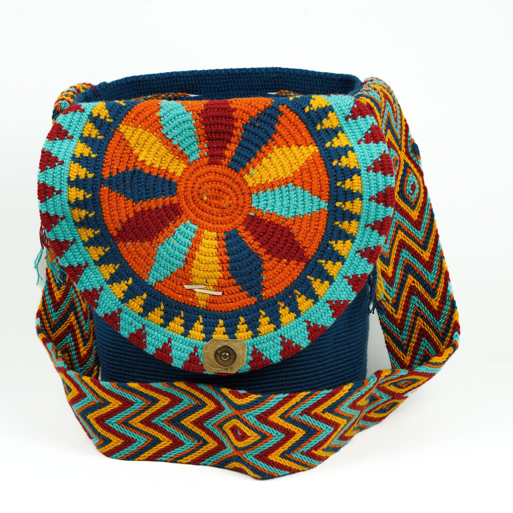 Large Crossbody Bag Dark Blue - Mochila