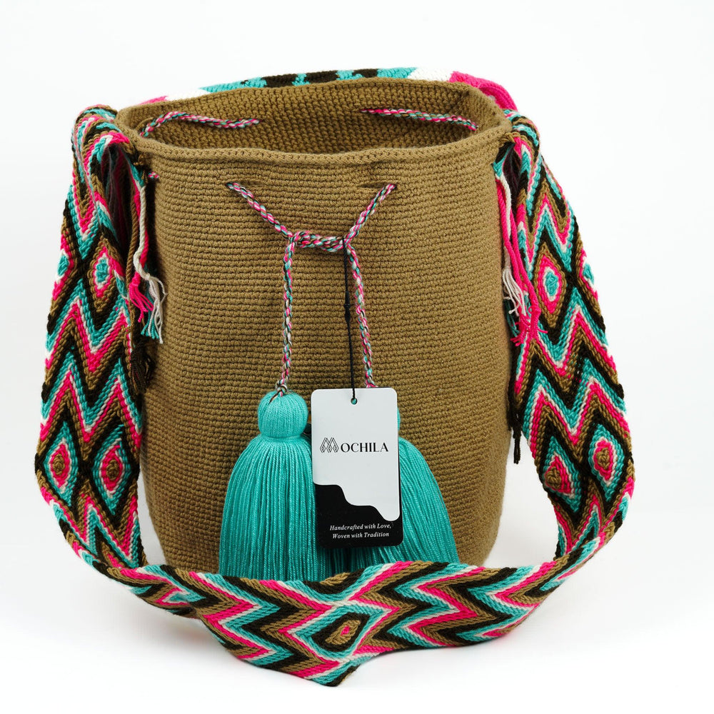 Large Crossbody Bag Brown - Mochila