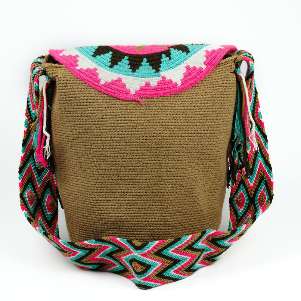 Large Crossbody Bag Brown - Mochila