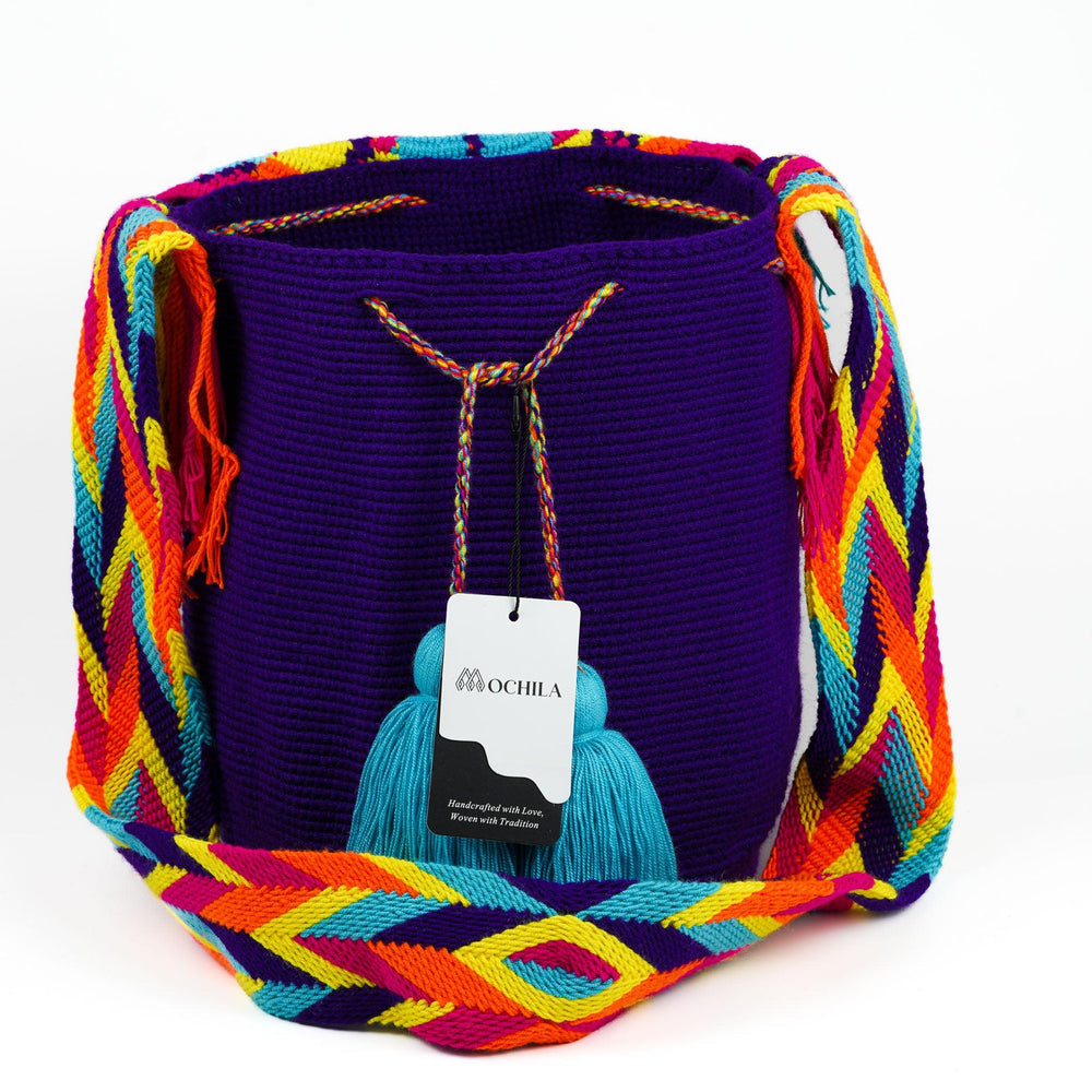Large Crossbody Bag Purple - Mochila