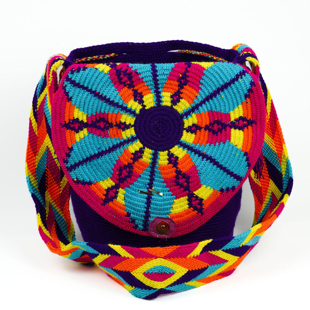 Large Crossbody Bag Purple - Mochila
