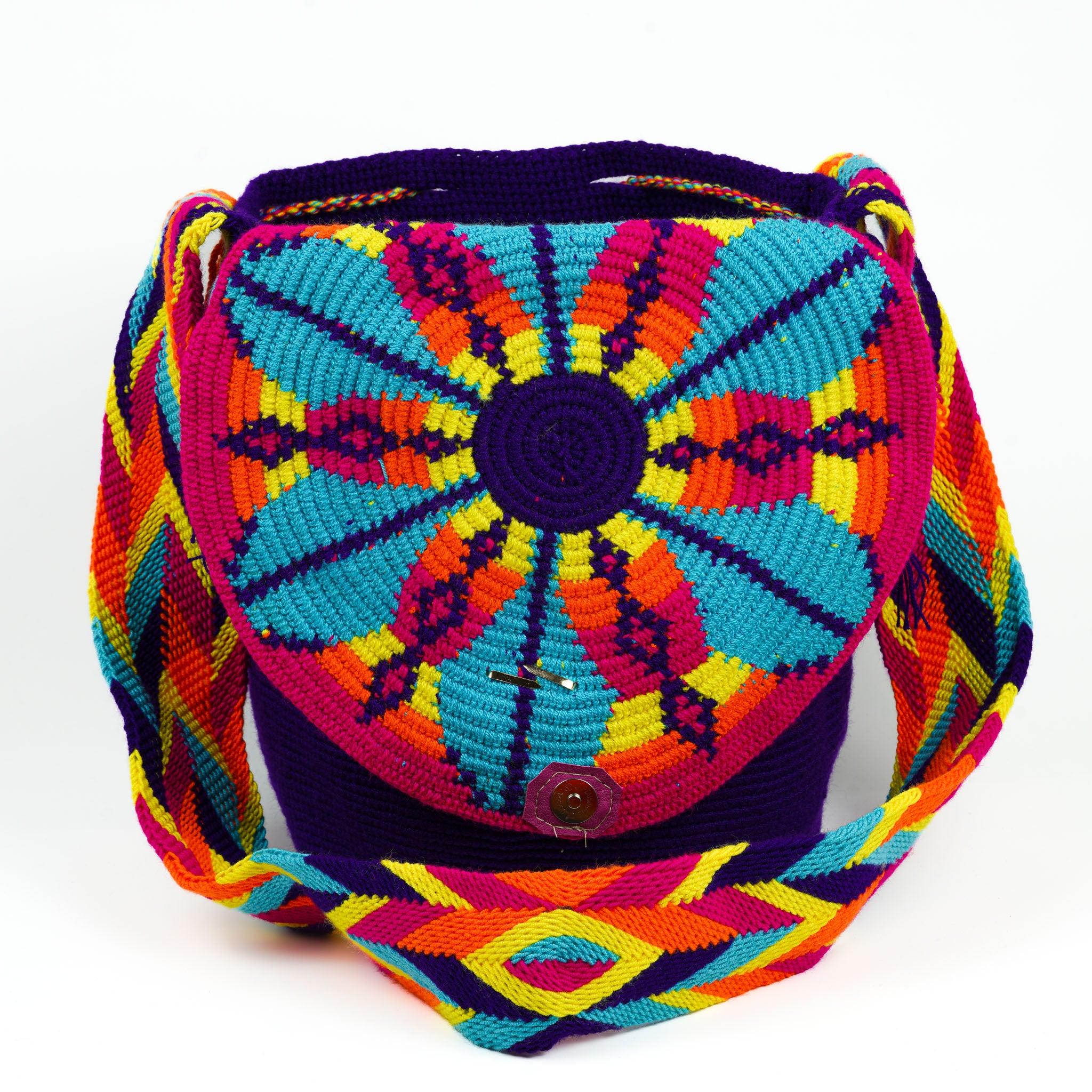 Large Crossbody Bag Purple - Mochila