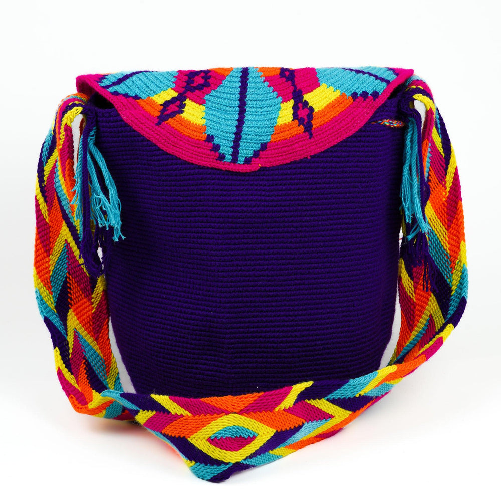 Large Crossbody Bag Purple - Mochila
