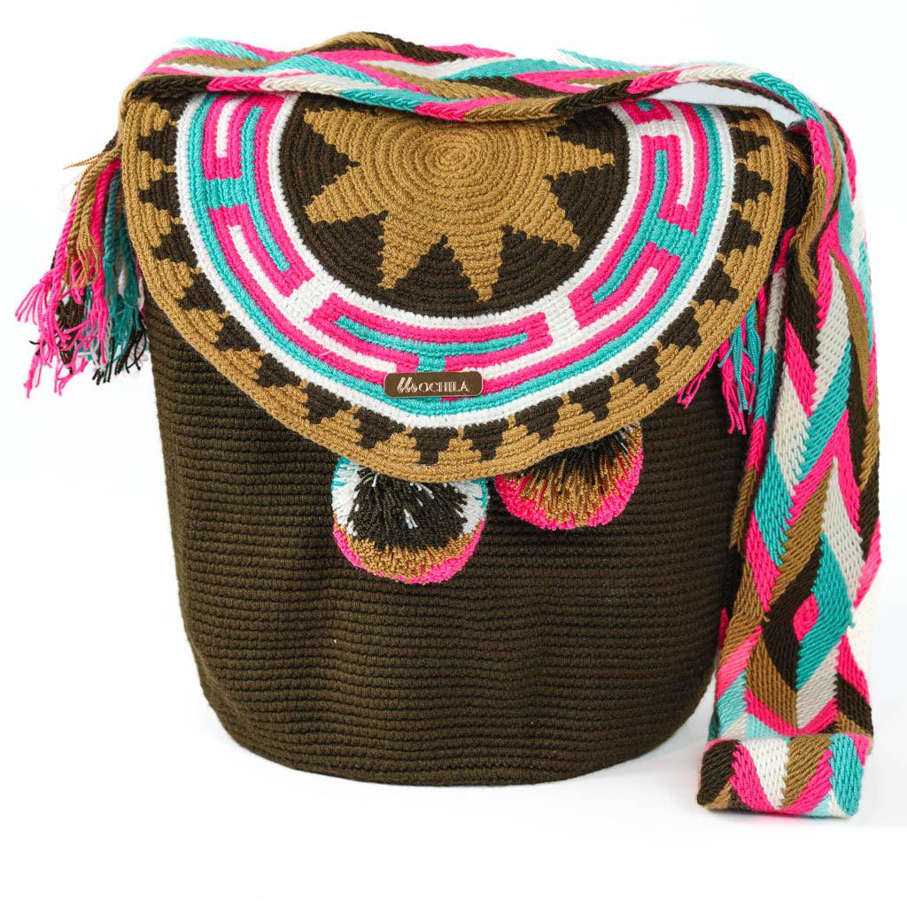 Large Crossbody Bag Dark Brown
