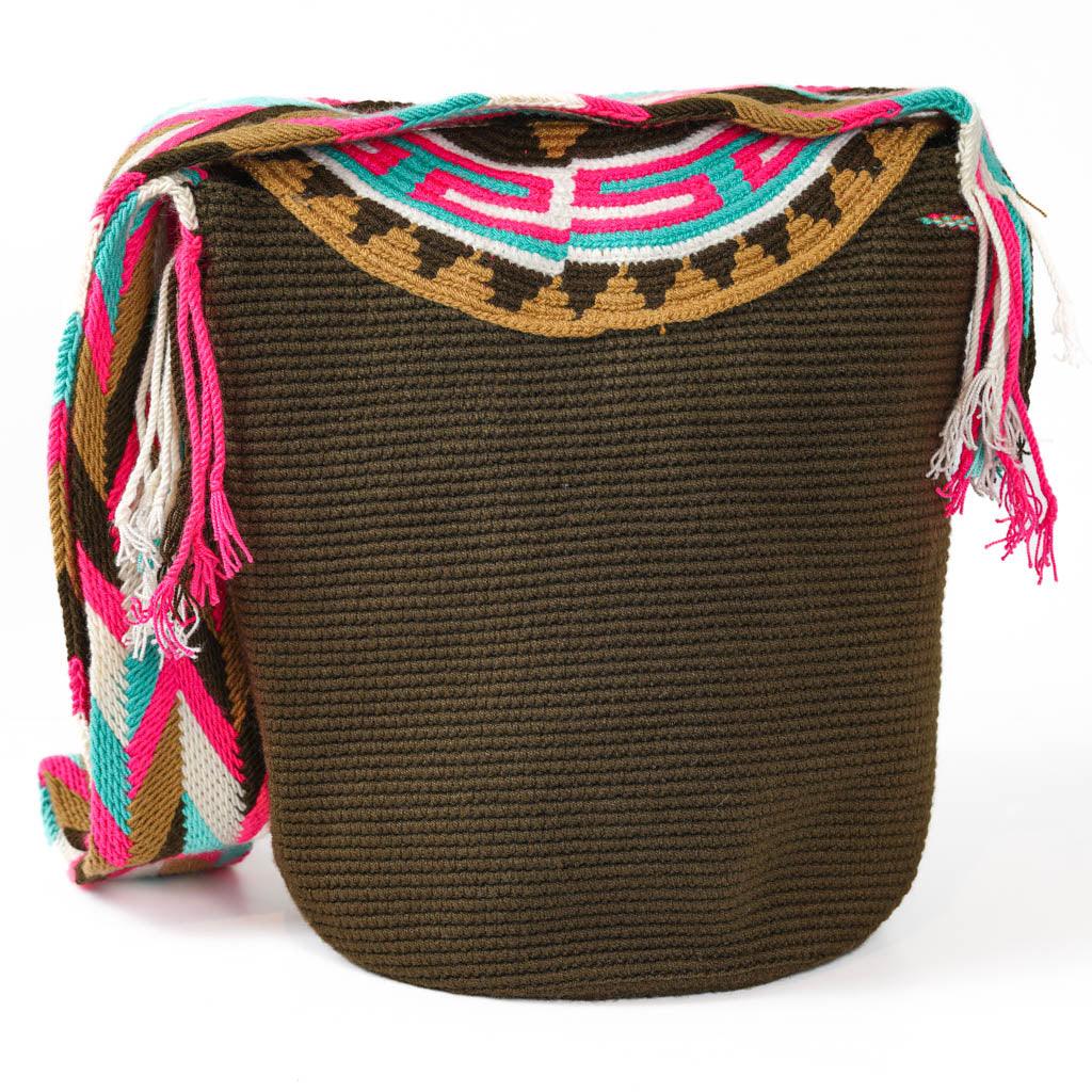 Large Crossbody Bag Dark Brown